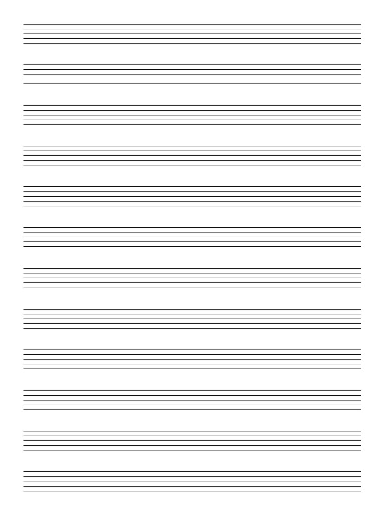 A4 12 Stave Manuscript Paper | PDF