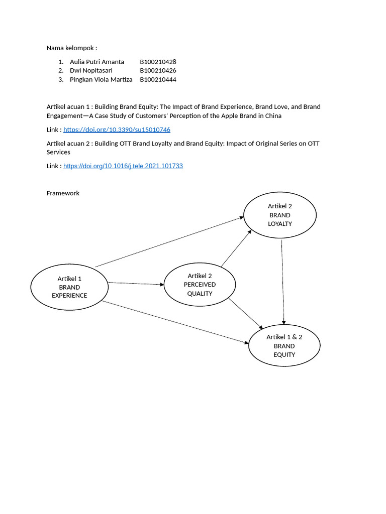 Framework Riset Pemasaran | PDF