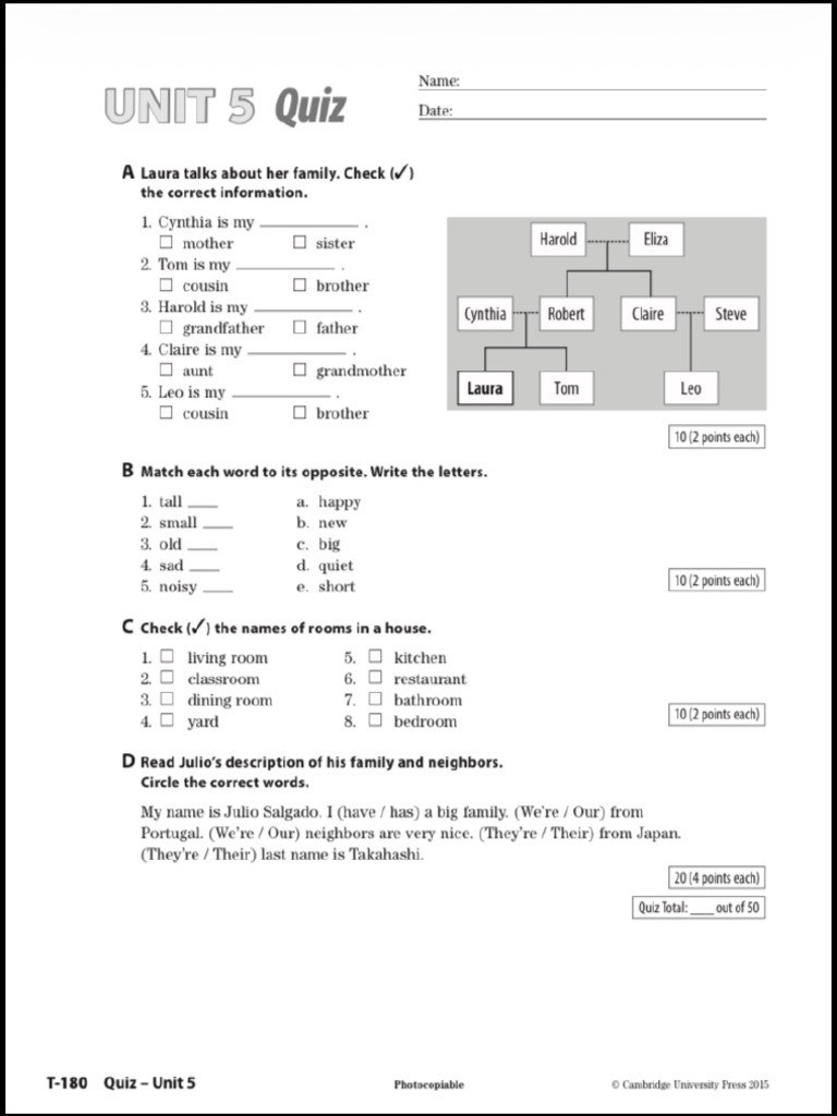Connect Quiz Unit 5 | PDF