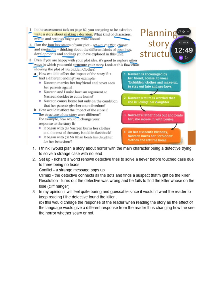 Planning a Story Structure (MPP-KATE) | PDF