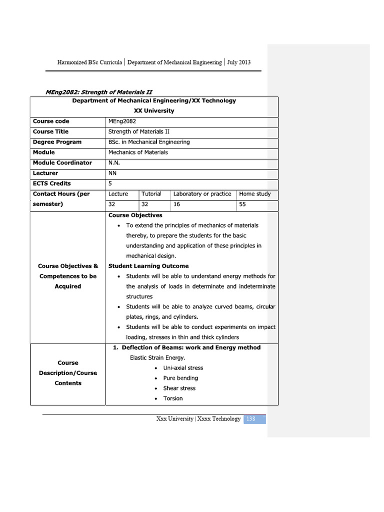 Course Outline | PDF