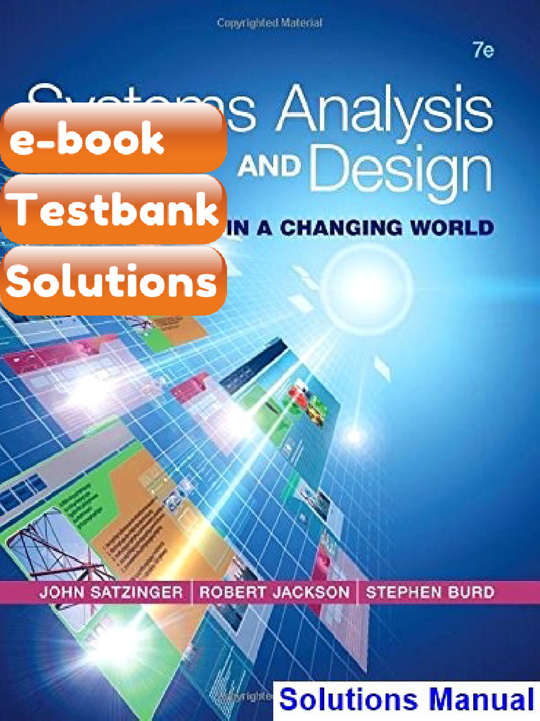 eBook & Testbank Systems Analysis and Design in a Changing World 7th ...