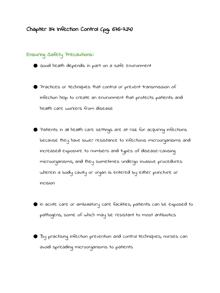 PNL110 Week 2 Reading Notes | PDF | Infection | Inflammation