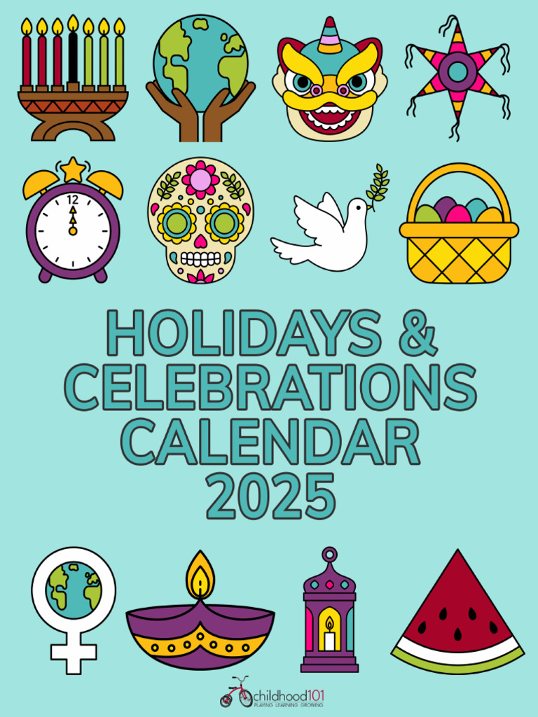 2025 Holidays Celebrations Calendar | PDF | Holidays | Observances