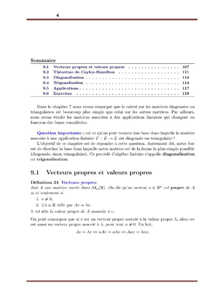 Chapitre 4 Réduction Des Matrices | PDF