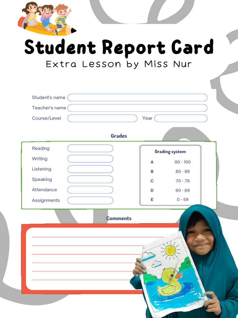 Contoh Report Card | PDF