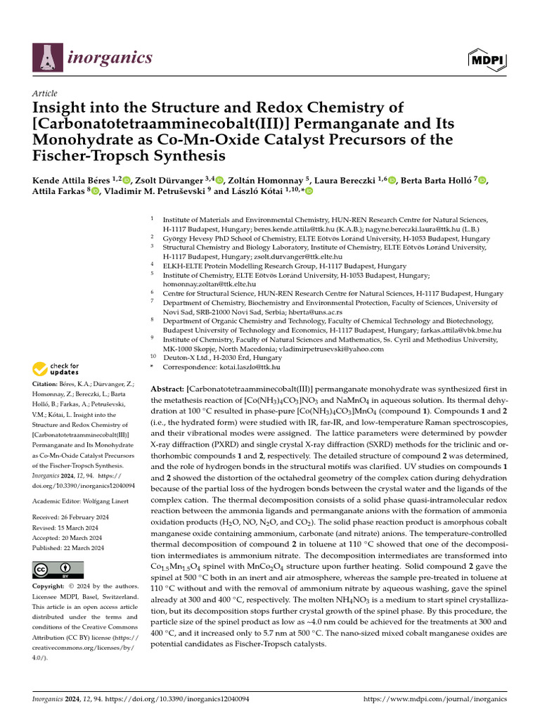 Insight - Into - The - Structure - and - Redox - Chemistry - of - Rojo ...