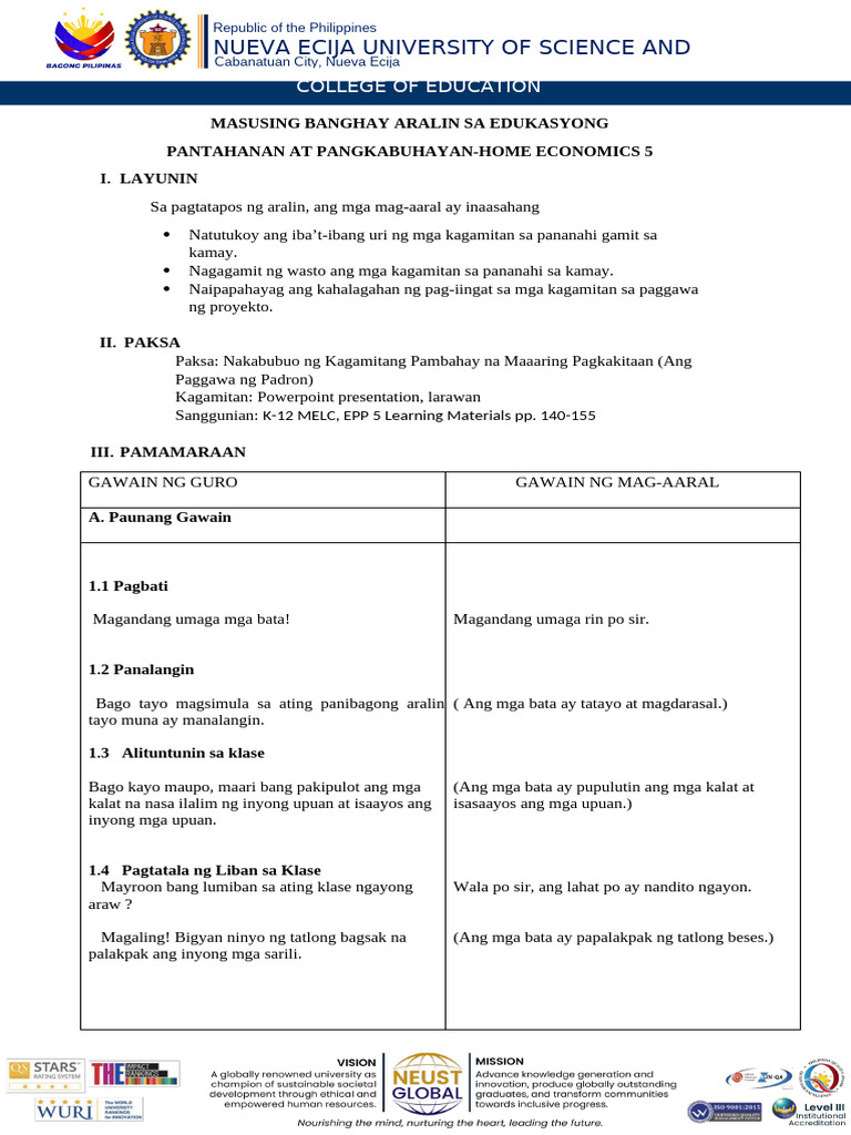 DLP DAY 1 Epp Final Quarter 3 | PDF