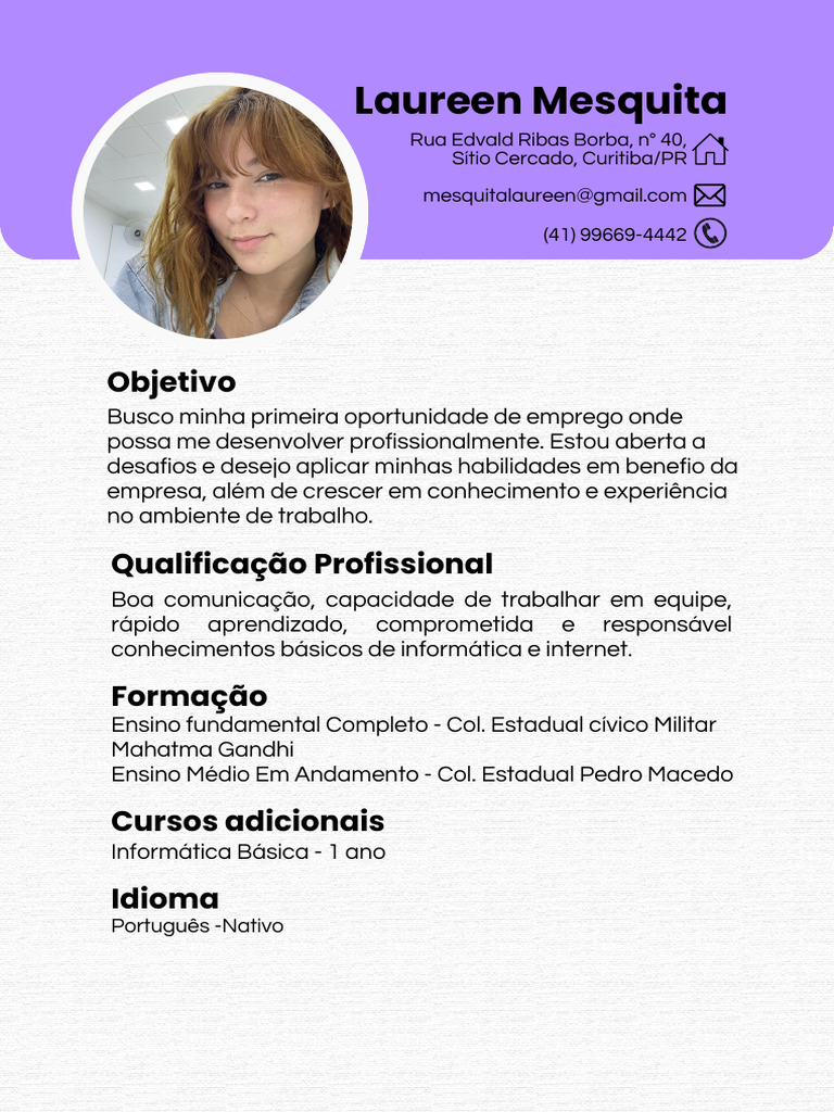 Currículo Laureen | PDF