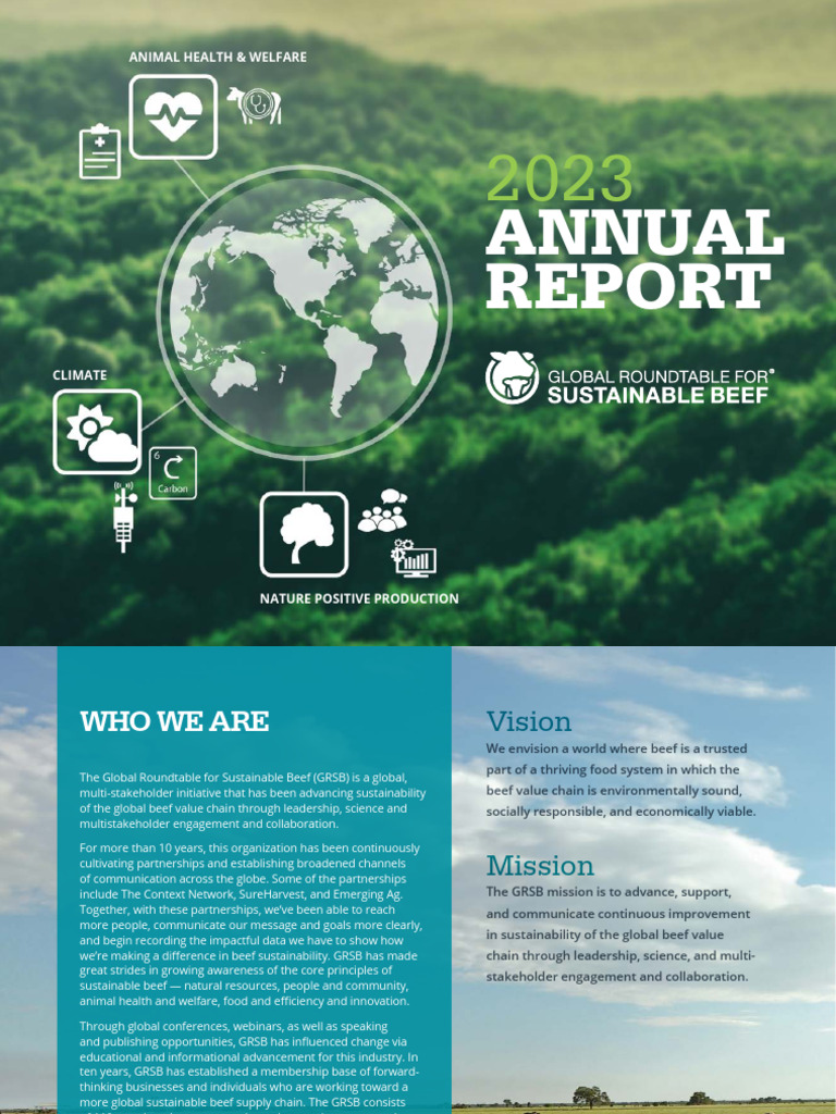 GRSB 2023 Annual Report | PDF | Sustainability | Deforestation