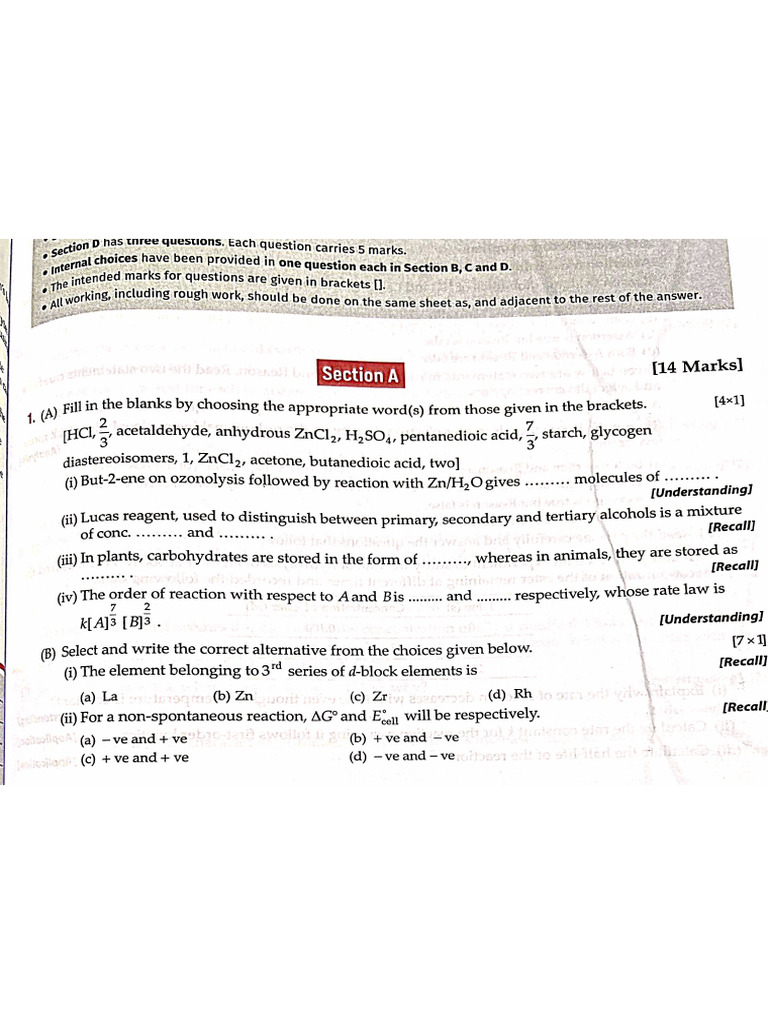 Sample Paper 3 | PDF