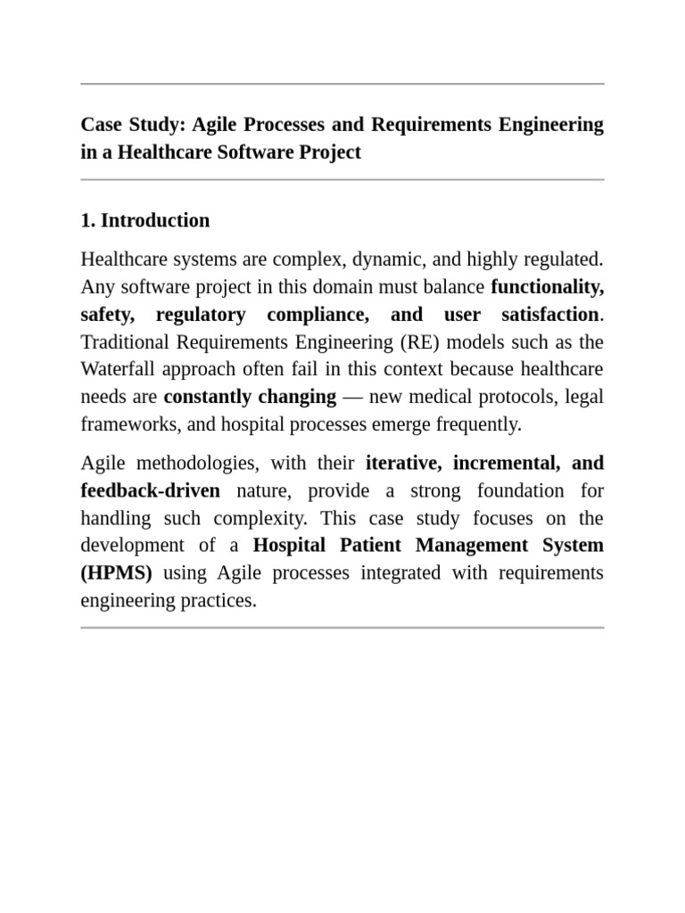 New Microsoft Word Document | PDF | Electronic Health Record | Agile ...