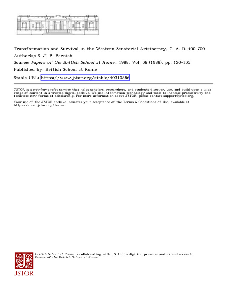 Barnish-Transformation and Survival Western-1988 | PDF | Roman Empire ...