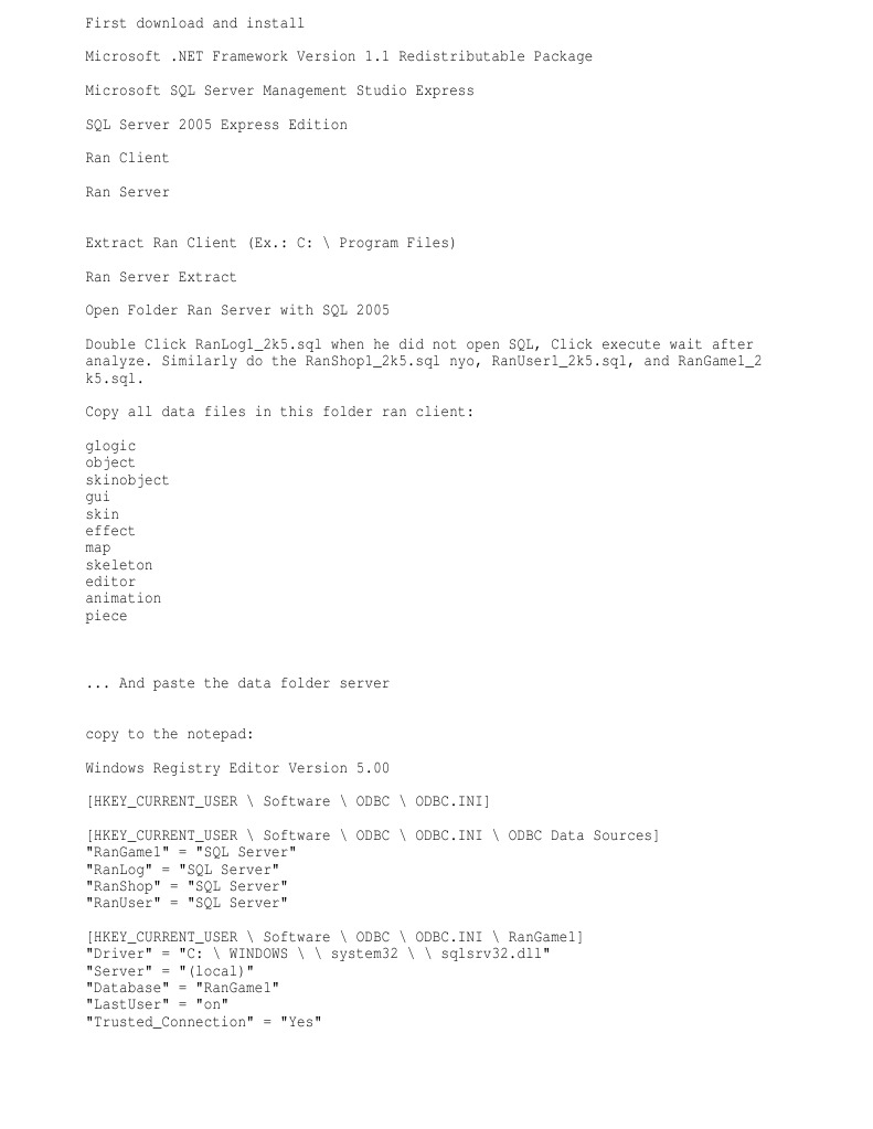 Ran Offline | PDF | Microsoft Sql Server | Microsoft Windows