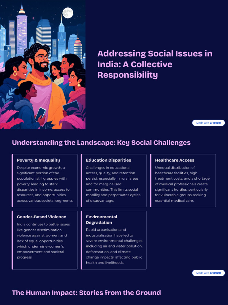 Addressing Social Issues in India A Collective Responsibility | PDF ...
