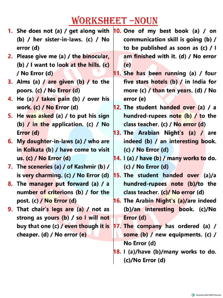 Noun - PDF - I - 240592 | PDF