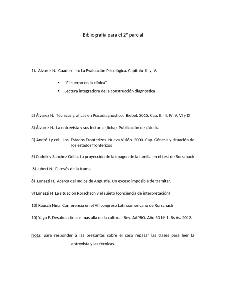 Bibliografía 2do Parcial 2025 | PDF