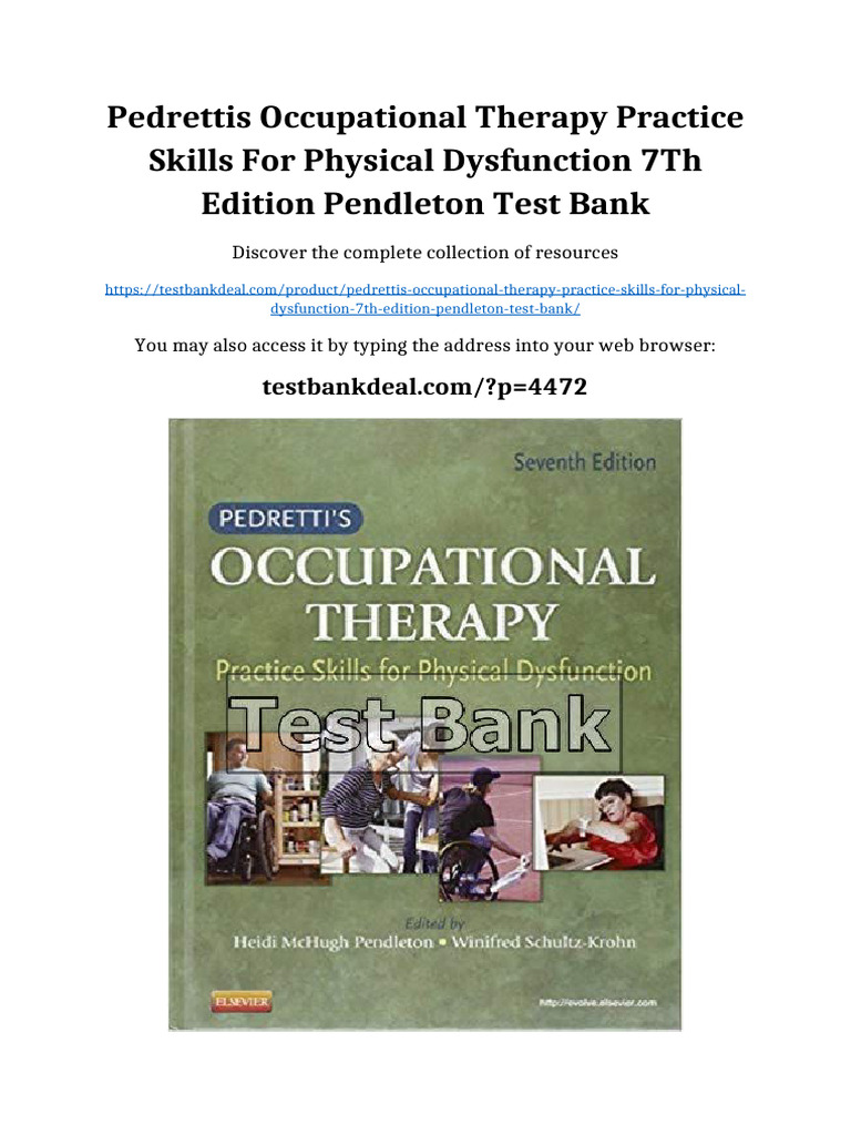 Pedrettis Occupational Therapy Practice Skills for Physical Dysfunction ...