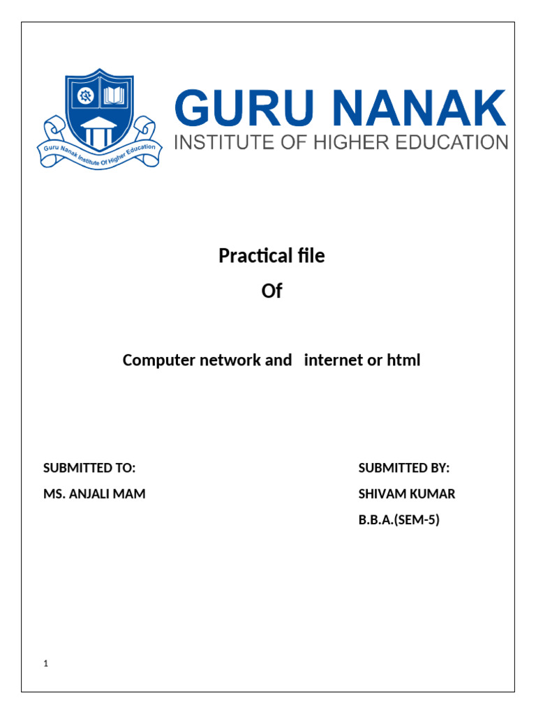Practical Complete | PDF | Internet Protocol Suite | Computer Network
