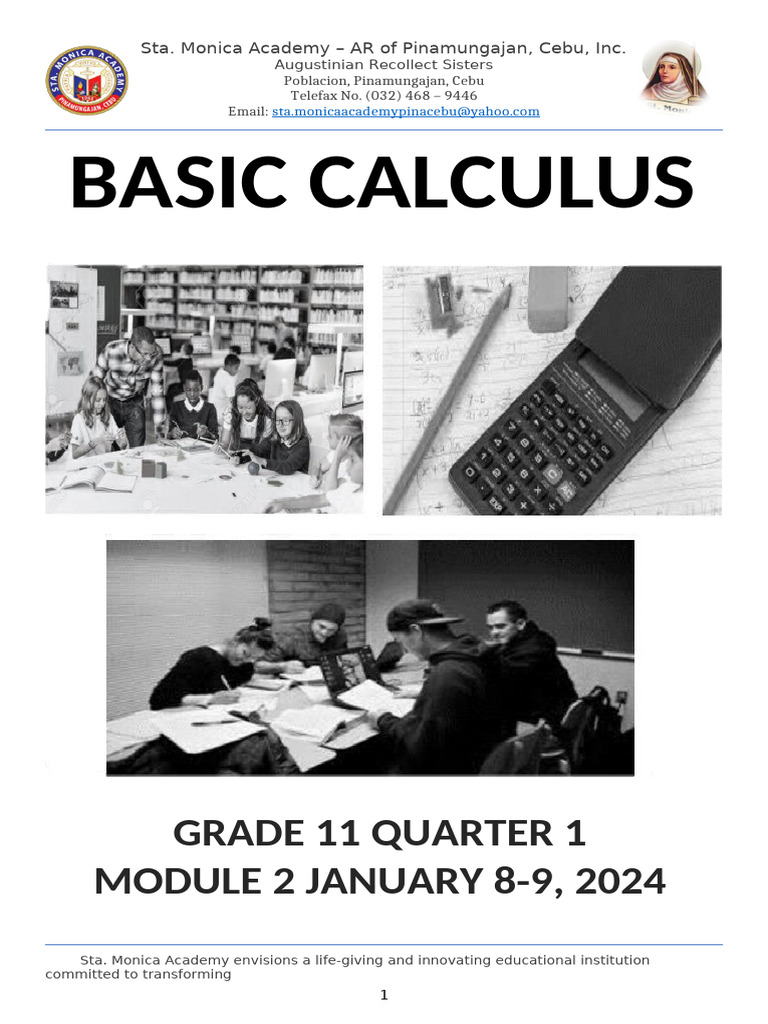 BASIC CALCULUS Q1 M2 01-8-9-2024 | PDF | Function (Mathematics ...