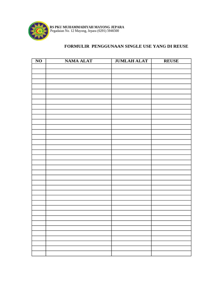Form Single Use Reuse | PDF