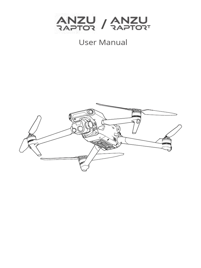 Anzu Raptor RaptorT UserManual FINAL | PDF | Robotics | Aircraft