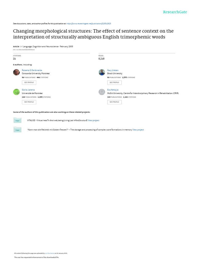 Changing_morphological_structures_The_effect_of_se | PDF | Parsing ...