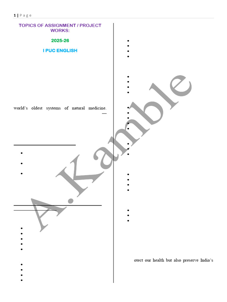 New Project and Assignment | PDF | Municipal Solid Waste | Grammatical ...