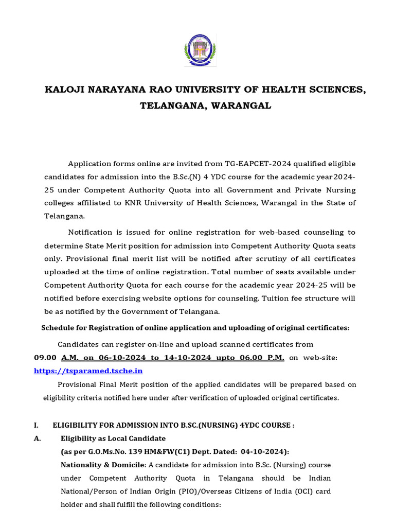 20241005120052b.sc. Nursing Notification for Online Applications 2024 ...