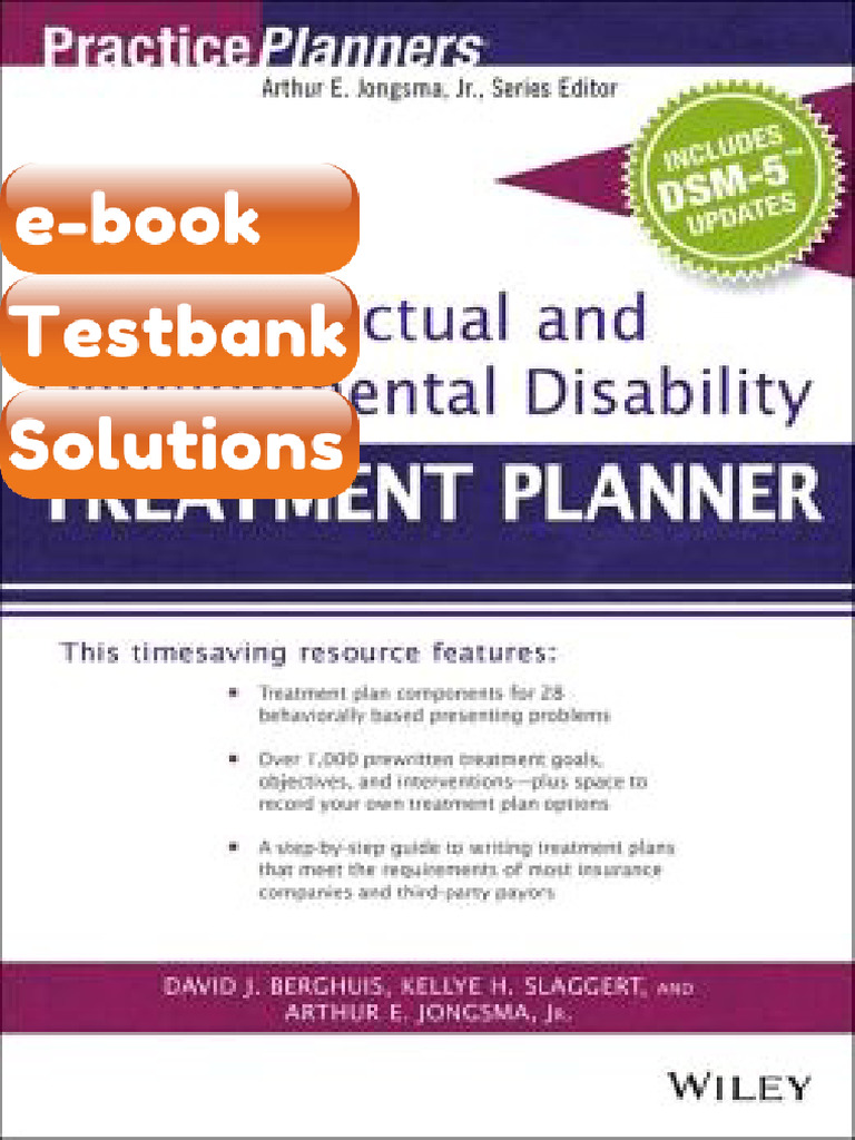 The Intellectual and Developmental Disability Treatment Planner With ...