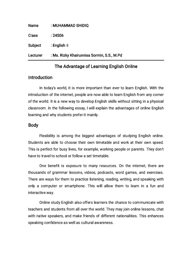 Final Project Shidiq (Writing) | PDF | Educational Technology | Learning
