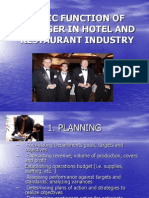 Basic Functions of A Manager in A Hotel, HRM 116 With Picture