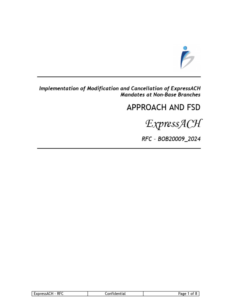 Iispl Bob Rfc Bob20009 2024 Approach & Fsd v7 Clean | PDF | Computing ...