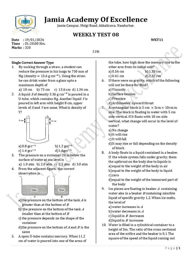 WKT11 | PDF | Young's Modulus | Elasticity (Physics)