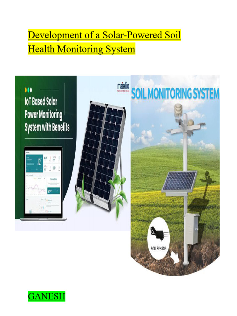 project -3 Development of a Solar-Powered Soil Health Monitoring System ...