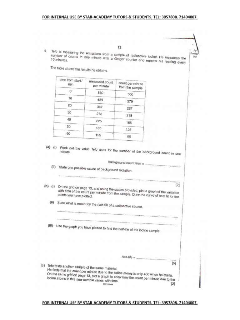 BGCSE Physics Pp3 1999 | PDF