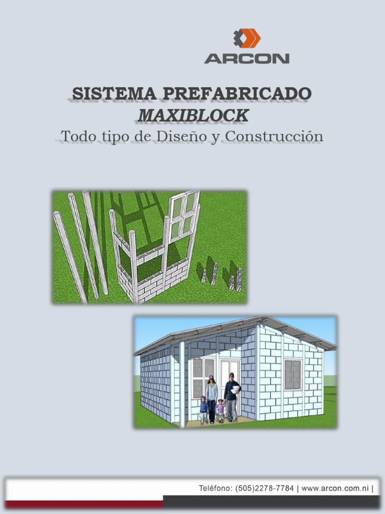 Sistema Prefabricado Maxiblock | PDF | Hormigón | Ingeniería estructural
