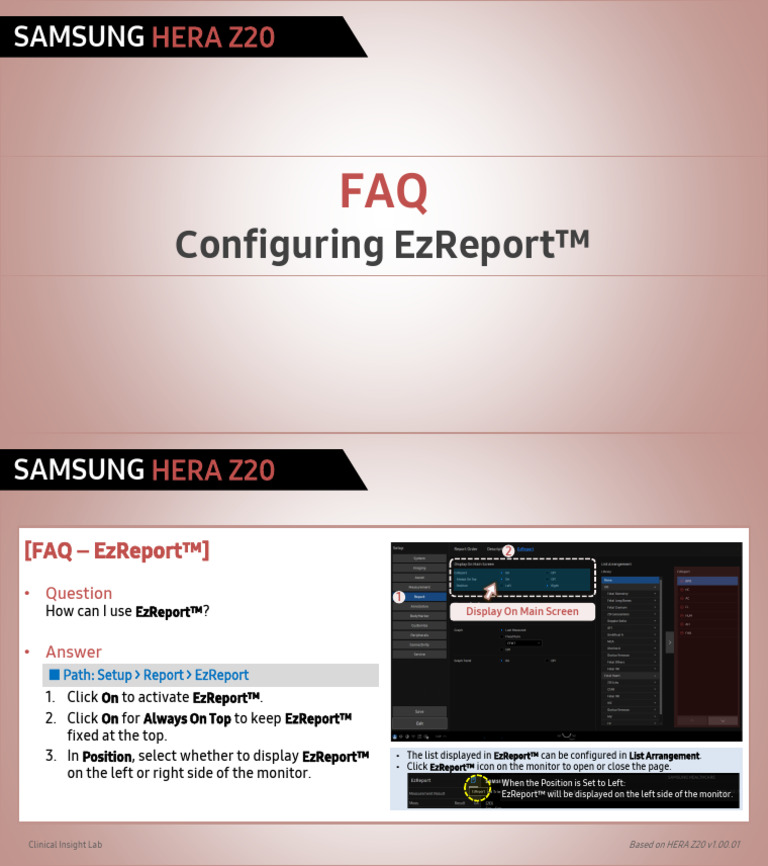 Configuring EzReport™ 1 | PDF