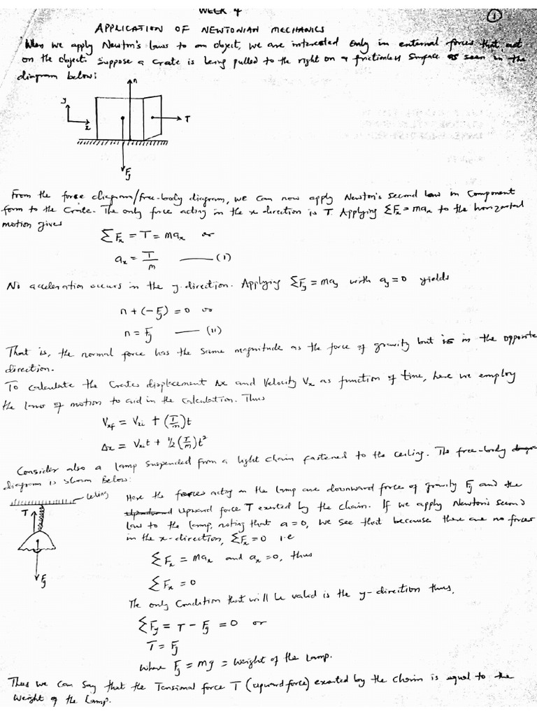 PHY 111 Week 4 Lecture Note | PDF
