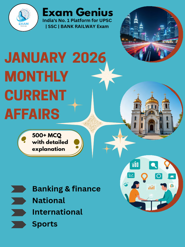 JANUARY 2026 Monthly Current Affairs | PDF