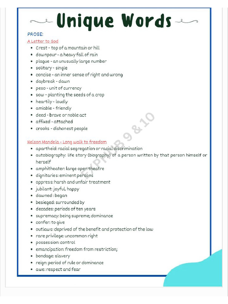 Main TB Key Words | PDF