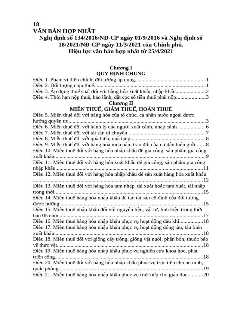 2.1. Van Ban Hop Nhat ND 134-2016 Va 18-2021 | PDF