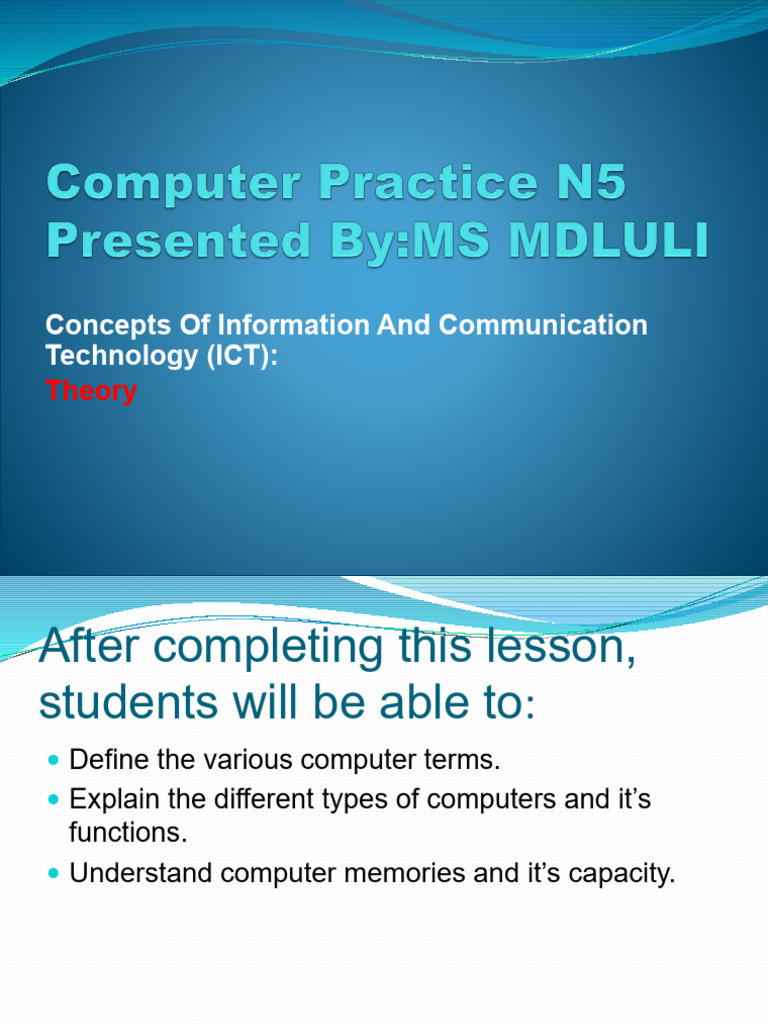 N5 Computer Practice Theory | PDF | Personal Computers | Hard Disk Drive