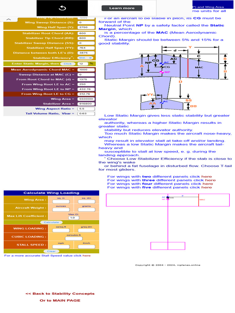 Aircraft Center of Gravity Calculator 2 | PDF | Aerospace Engineering ...