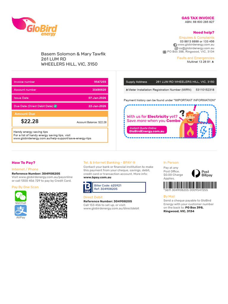 Invoice 9547255 | PDF | Debit Card | Cheque