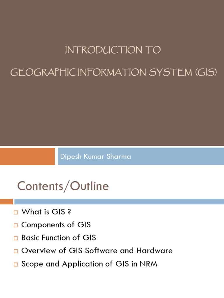 Introduction To GIS | PDF | Geographic Information System | Computing