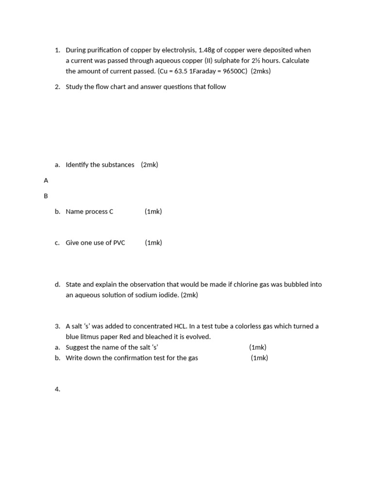 Form 4 Chem Cat | PDF