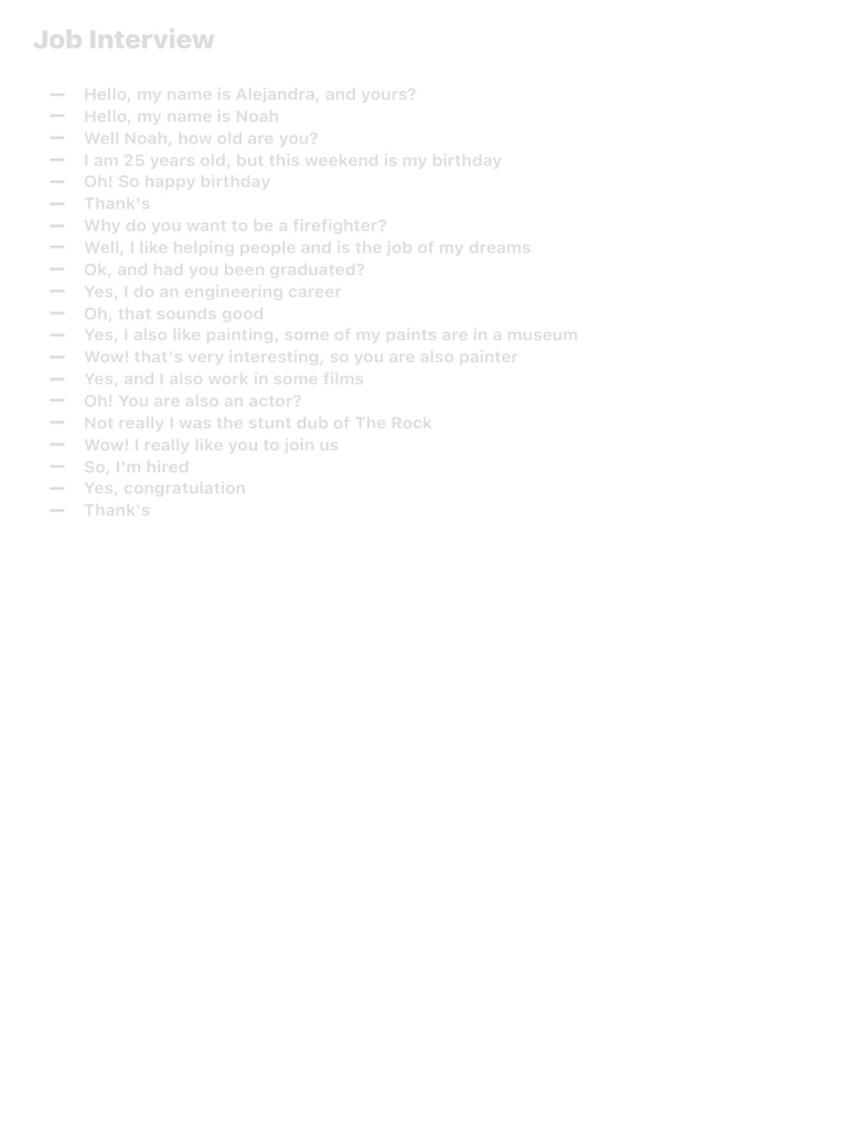 Job Interview | PDF