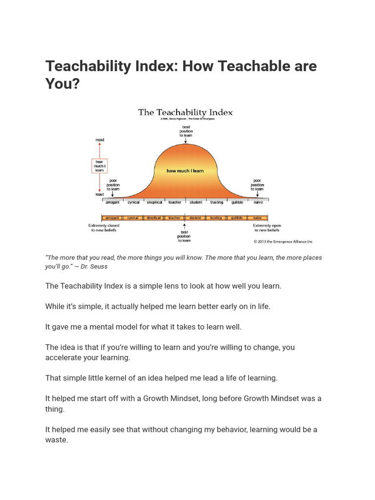 Teach Indx | PDF | Entrepreneurship | Mindset