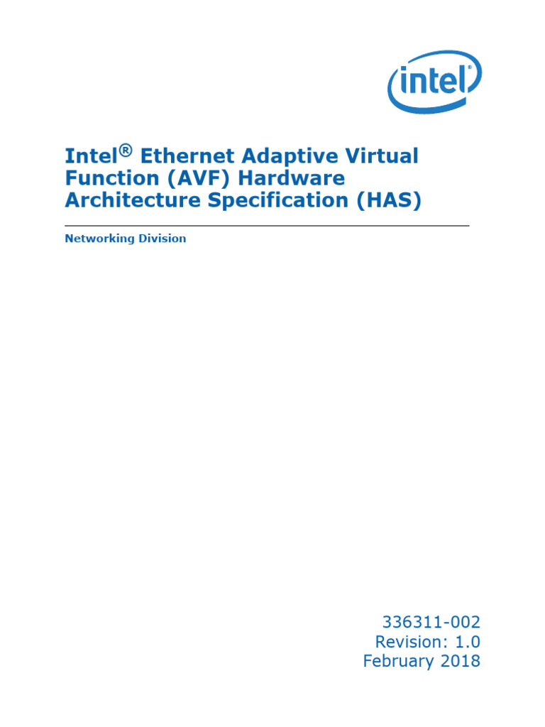 Ethernet Adaptive Virtual Function Hardware Spec | PDF | I Pv6 ...